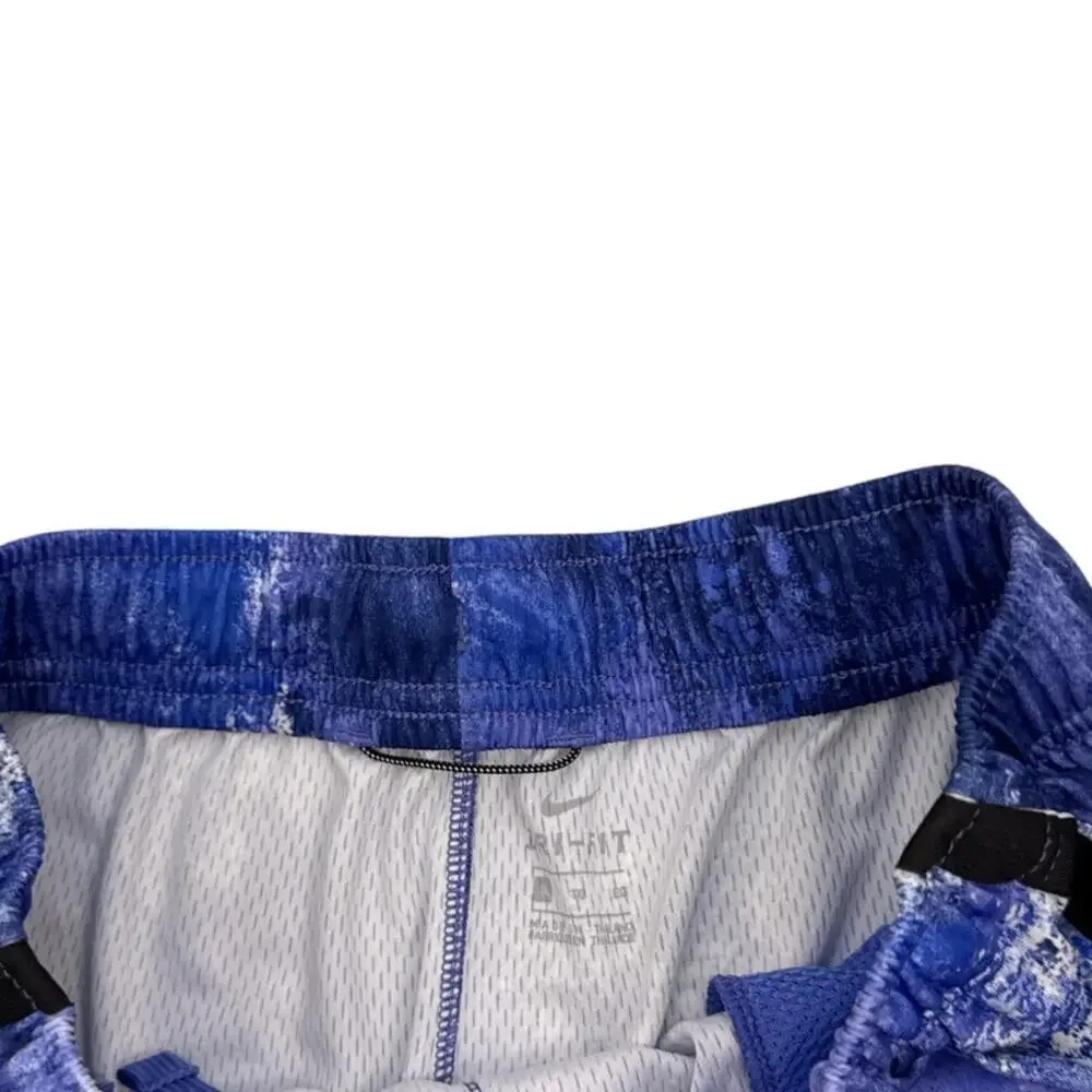 Nike Dri Fit Blue Purple Black Athletic Drawstring Shorts Size Youth XL